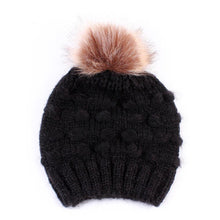 Load image into Gallery viewer, Infant Baby Boy Girl & Mom Winter Knit Warm Soft Beanie Hat Hairball Cap for Adult Children Family Matching Caps Hats