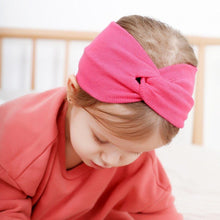Load image into Gallery viewer, New Autumn Winter Baby Hat Soft Elastic Cotton Newborn Baby Girl Hat Kids Cap Bow In Modern Turban Design