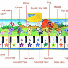 Load image into Gallery viewer, Musical Mat With Animal Voice Baby Piano Playing Carpet Music Game Instrument Toys Early Educational Toys For Kids
