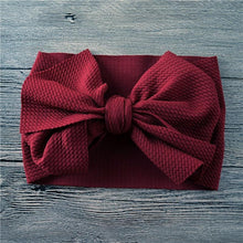 Load image into Gallery viewer, Newborn Large Bow Headwrap for Baby Girl Fabric Messy Bow Headband Turban Bowknot Tie