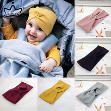 Load image into Gallery viewer, Modern Baby Girl Headband Autumn Winter Twist Knot Hair Band Knit Cotton Elastic Headbands Turban