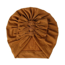 Load image into Gallery viewer, Modern Handamde Toddler Baby Boys& Girls Turban Head Wrap Beanie Cotton Hat Solid Cap Headband For Kids