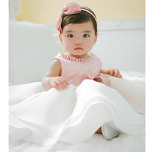 Load image into Gallery viewer, Luxury Designer Handmade Pink Dress for First Birthday Party Girl Baby Clothing Ball Toddler Girls Dress