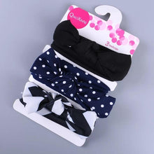 Load image into Gallery viewer, Fashion Baby Nylon Bow Headband Newborn Bowknot Round Ball Head wrap Flower Turban Girls Hair Bands Bow For Kids