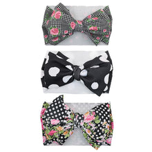 Load image into Gallery viewer, Modern Luxury Elegant Baby Girls Headband Turban Photography Props Baby Hair Accessories Bow 3 Pcs Set For Girls Baby
