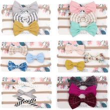 Load image into Gallery viewer, Cute Bow Baby Headband for Girl Nylon Head Bands Turban Newborn Headbands Hairbands for Kids Baby Hair Accessories For Baby