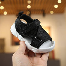 Load image into Gallery viewer, Baby Unisex Sandals Black Gray Pink Canvas Infant Sandals Toddler Summer Walking Shoes
