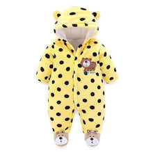 Load image into Gallery viewer, Newborn Winter Hoodie Baby Rompers Outwear Infant Baby Jumpsuit 3M -12M For Girls and Boys Winter Romper