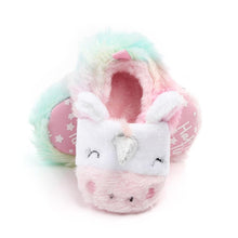 Load image into Gallery viewer, Princess Newborn Baby Crawling Shoes Girl Slippers Pre Walker Trainers Fur Winter Soft Shoes