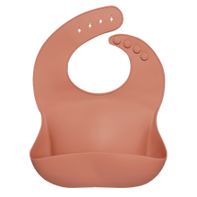 Load image into Gallery viewer, Silicon Breastplate Baby Bib Waterproof Solid Infant Bandana Bibs Newborn Feeding Burp Cloth Bib For Kids