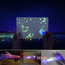 Load image into Gallery viewer, Draw With Light-Fun And Developing Drawing&write Flip Board Kids Educational Toy Magic Drawing Lighting In Dark Gift For Child