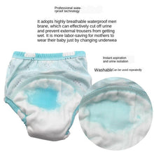 Load image into Gallery viewer, Baby Training Pants Cloth Diapers Washable 6 Layers Gauze Cover Breathable Spring Reusable Newborn Diaper Nappies For Baby and Kids
