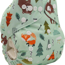 Load image into Gallery viewer, Modrn Printed Baby Pocket Cloth Diaper Nappy Reusable Adjustable Washable Nappies For Baby Boys and Baby Girls In Elegant Style
