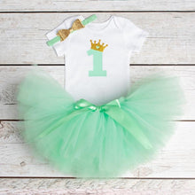 Load image into Gallery viewer, New 1st Birthday Tutu Baby Infant Christening Cake Dresses for Party Kids 1 Year Baby Girl For Birthday Party
