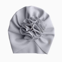 Load image into Gallery viewer, Handamde Elegant Baby Hats for Girls Big Bow Turban Hat Newborn Baby Beanie Cap Solid Color Style