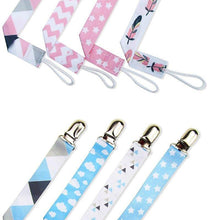 Load image into Gallery viewer, 4PCS/SET Infant Pacifier Clips Holder Clip Nursing Teether Clip Nipple Holder Baby Pacifier Clip Soother Holder for Pacifier for Kids and Baby