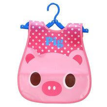 Load image into Gallery viewer, Fashion Printed Adjustable Animal Plastic Waterproof Lunch Feeding Bibs Feeding Cloth for Children In Modern Design