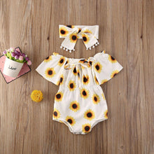 Load image into Gallery viewer, Modern Elegant Baby Girl Flower Romper Jumpsuit Playsuit Outfits Clothes For Girls With Bow