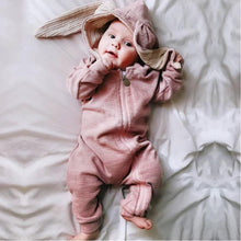 Load image into Gallery viewer, Baby Dinosaur and Rabit Jumpsuit With Zipper Newborn Baby Clothes Crawling Clothes Baby Girls and Boys Kids Costume Jumpsuit
