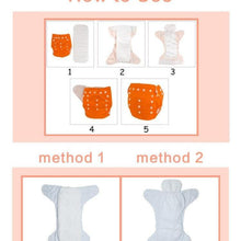 Load image into Gallery viewer, Baby Pocket Cloth Diaper Suede Cloth Inner Washable Reusable Eco-Friendly Nappies Cover Wrap In Modern Elegant Deisgn For Baby