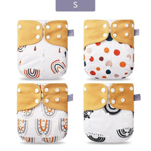 Load image into Gallery viewer, Eco-friendly Diaper Adjustable Reusable Coffee Fiber Diaper Pocket Fit Baby Nappies Pants Waterproof Nappies for Baby and Kids In Modern Design