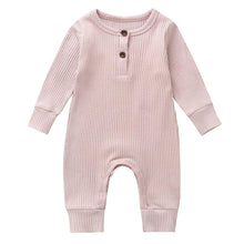 Load image into Gallery viewer, Infant Baby Boy And Girl clothes One-Piece Knitted Solid Long Sleeve Romper Jumpsuit In Classic Deisgn