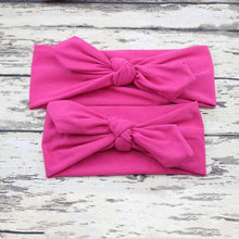 Load image into Gallery viewer, Modern Mother & Daughter Rabbit Ears Bow Hair Bands Cloth Headband Bowknot Headwear Bow