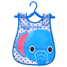 Load image into Gallery viewer, Fashion Printed Adjustable Animal Plastic Waterproof Lunch Feeding Bibs Feeding Cloth for Children In Modern Design
