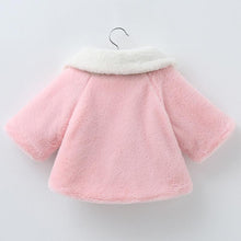 Load image into Gallery viewer, Princess Baby Girls Winter Thick Bownot Cloak Coat Flower for Childre With Flowers