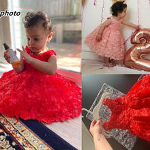 Load image into Gallery viewer, Luxury Modern Designer Toddler Baby Girl Infant Princess Lace Tutu Dress Baby Girl Wedding Dress Kids Party Dress
