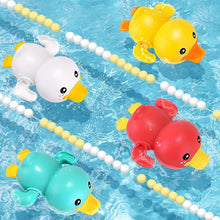Load image into Gallery viewer, Bathroom Bath Shower Baby Clockwork Swimming Play Water Cute Little Yellow Duck Bathing Bathtub Toys For Kids