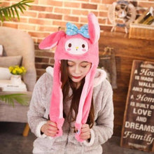 Load image into Gallery viewer, Modern Elegant Winter Interesting Girls Animals Ear Moving Jumping Hats Children and Adults Women Warm Rabbit Winter Caps In Modern Design