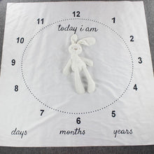 Load image into Gallery viewer, Newborn baby Monthly Growth Blanket Photography Props Background Cloth For Baby
