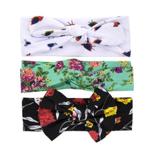 Load image into Gallery viewer, Fashion Baby Nylon Bow Headband Newborn Bowknot Round Ball Head wrap Flower Turban Girls Hair Bands Bow For Kids