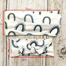 Load image into Gallery viewer, Luxury Elegant Mother & Baby Headbands for Girl Rabbit Ear Hairband Print Floral Bows Hair Bands Parent-Child Hair Accessories