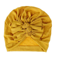 Load image into Gallery viewer, Modern Handamde Toddler Baby Boys& Girls Turban Head Wrap Beanie Cotton Hat Solid Cap Headband For Kids