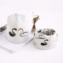 Load image into Gallery viewer, Star Print Cotton Hat And Scarf Baby Beanie Kids Caps Children's Accessories For Boys and Girls
