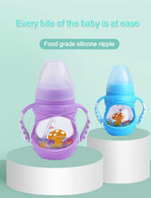 Load image into Gallery viewer, Infant Food Silicone Glass Feeding Bottle For Baby Feeding Bottle Children Drink Water to Feed Glass For Baby