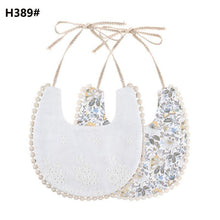 Load image into Gallery viewer, Infant Baby Bib Kid Toddler Dinner Feeding Tassel Double-side Cotton Linen Burp Cloths Saliva Towel For Baby
