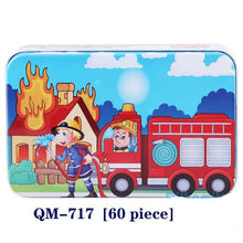 Load image into Gallery viewer, New 60 Pieces Wooden Puzzle Kids Toy Cartoon Animal Wooden Puzzles Child Early Educational Learning Toys for Christmas Gift
