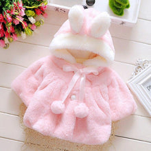 Load image into Gallery viewer, Princess Baby Girls Winter Thick Bownot Cloak Coat Flower for Childre With Flowers