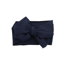 Load image into Gallery viewer, Baby Girls Headband Toddler Big Bow Hairband Cute Solid Stretch Turban For Baby Girls