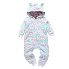 Load image into Gallery viewer, Modern Popular Fashion Newborn One Piece Fleece Hooded Jumpsuit Long Sleeved Baby Body suits Romper For Girls and Boys Kids