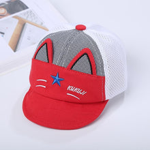 Load image into Gallery viewer, Luxury Summer Newborn Baby Sun Hat Cotton Beret Hat Cartoon Striped Bear Snapback Baseball Cap Baby Hats For girls and Boys Kids