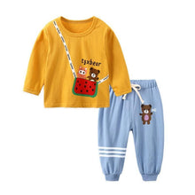 Load image into Gallery viewer, Baby Boy Clothes Cotton Clothing Sets Cartoon Long-sleeved T-shirt Pants Infant Clothes 2pcs Ste For Boys and Girls Kids