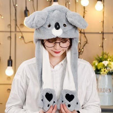 Load image into Gallery viewer, Modern Elegant Winter Interesting Girls Animals Ear Moving Jumping Hats Children and Adults Women Warm Rabbit Winter Caps In Modern Design
