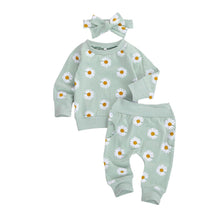 Load image into Gallery viewer, Newborn Baby Girl Two Pieces Set Long Sleeve Top Pant Headband Clothing Sets Perfect Gift For Kids