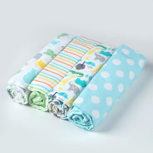 Load image into Gallery viewer, Baby Blanket Set 100% Cotton Flannel Baby Swaddles Soft Newborns Blankets Baby Blankets Baby Swaddle Wrap