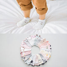 Load image into Gallery viewer, 5 Pairs Thin Combed Cotton Cute Animal Baby Socks Mesh Short Socks For Newborns Boys & Girls