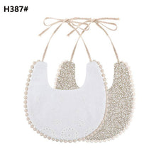 Load image into Gallery viewer, Infant Baby Bib Kid Toddler Dinner Feeding Tassel Double-side Cotton Linen Burp Cloths Saliva Towel For Baby